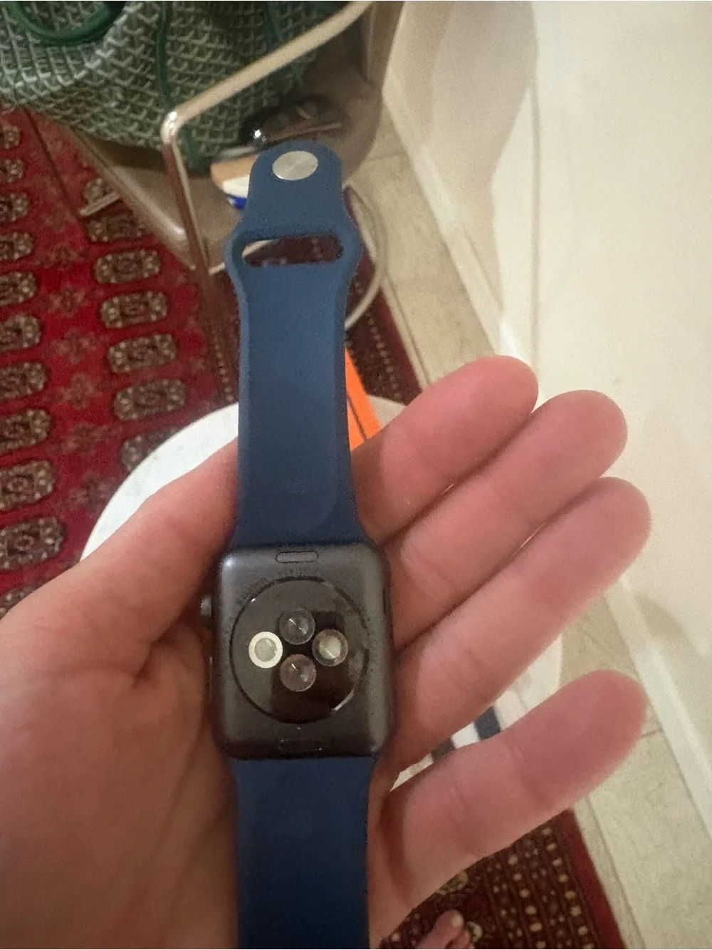 Apple Watch Hermès Orange Leather Band Smartwatch Lot of 3 Apple Watches.